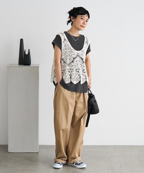 tシャツ シアーレースビスチェセットアップ レディース シアーレースビスチェ Tシャツ（セットアイテム）｜ビームス