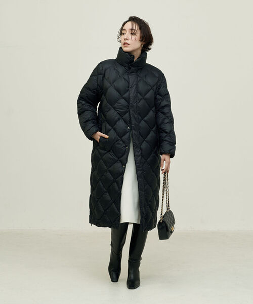 TAION（タイオン） ダウンコート FREE キャメル レディース : ZOZOTOWN