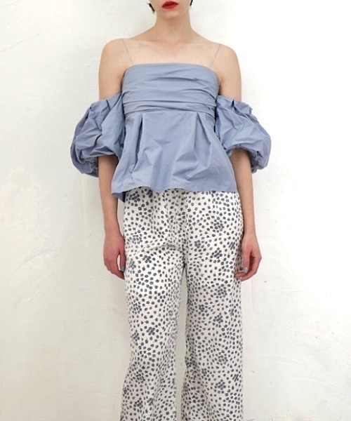 キャミソール off shoulder balloon camisole