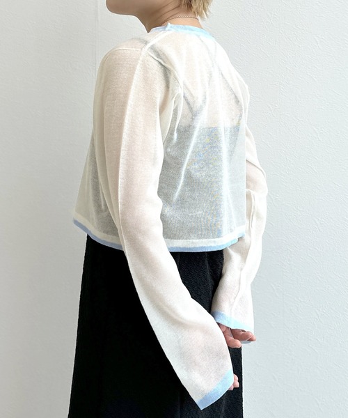 薄手ガーディガン　ピンク　新品　フォロー割-200円 b+ab Vネック カーディガン | ピンク | FARFETCH JP