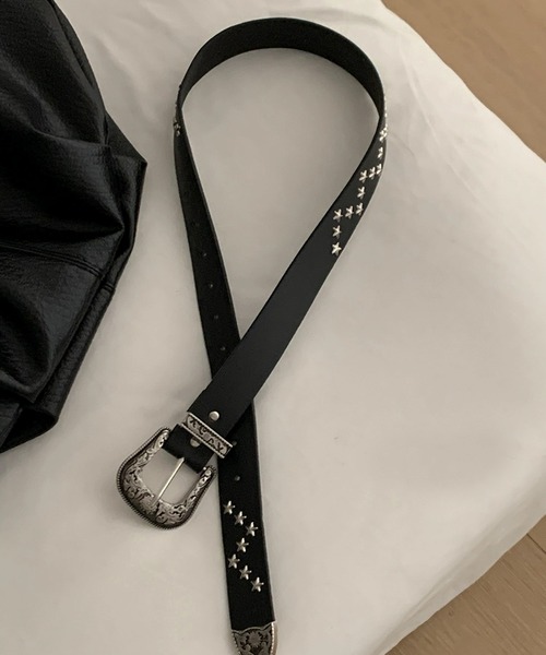 SEN TOKYO ベルト ウエスタン スタースタッズベルト メンズ レディース