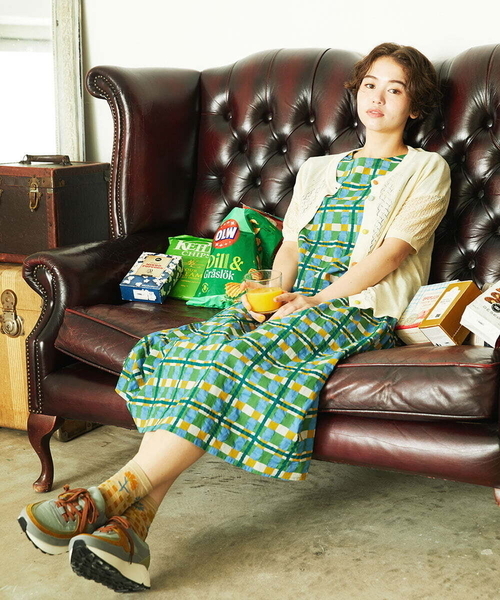 Jocomomola（ホコモモラ） ワンピース Laberinto リップルチェック