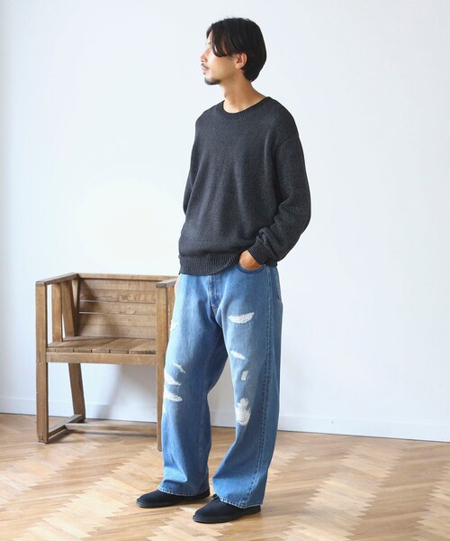 B：MING by BEAMS（ビーミング by ビームス） ワイドパンツ ジーンズ