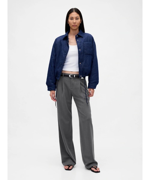 GAP（ギャップ） パンツ 365 ローライズ プリーツ トラウザーパンツ