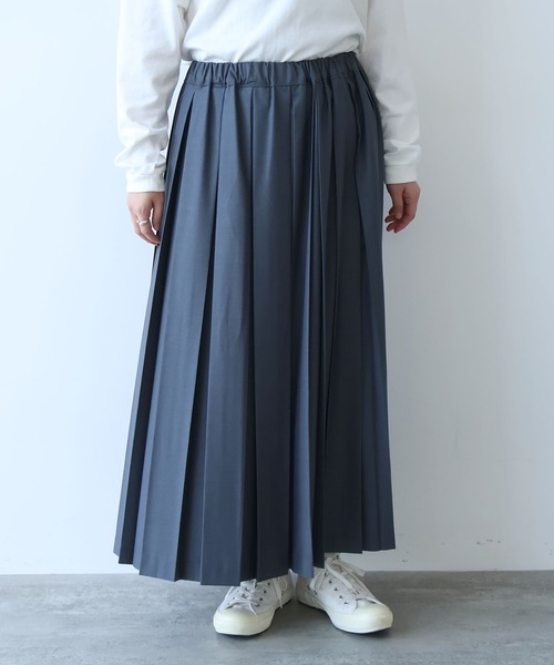 bulle de savon（ビュルデサボン） スカート T/R 太巾プリーツ