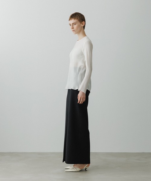 【EMOELLE】Iラインロングスカート　ADAM ET ROPE' ADAM ET ROPE'（アダムエロペ） スカート 「EMOELLE」Iラインロング