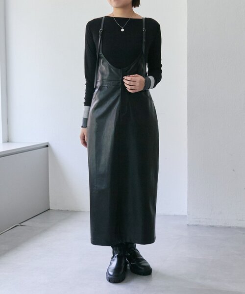 ear PAPILLONNER スウェットシャツコンビワンピースタグ付き ear