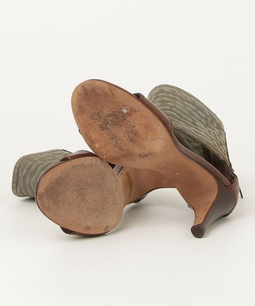 「L'AUTRE CHOSE」 ヒールサンダル 36 ブラウン レディース_画像3