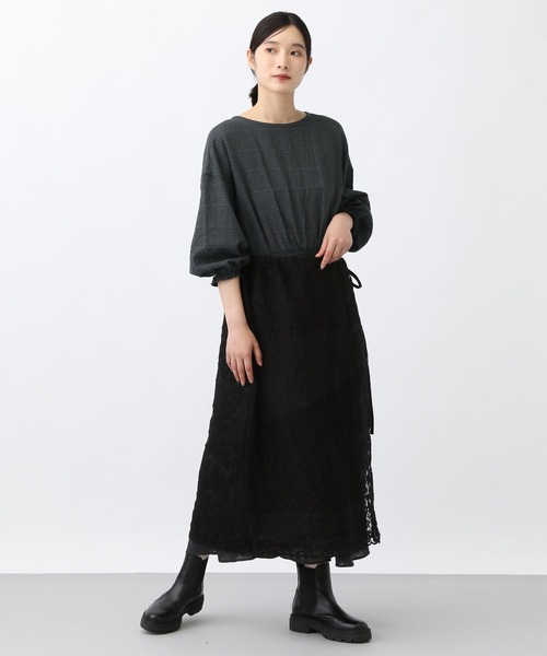 新品natural　by　clip　ICRグレンチェックワンピースPFプチサイズ 新品natural by clip ICRグレンチェックワンピースPFプチサイズ
