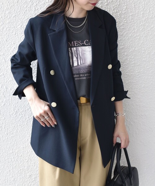 y*i様 【美品】シップス SHIPS 紺ブレ 金ボタン ダブル ジャケット M 極美品 シップス 紺ブレ ノーカラージャケット ダブル M ネイビー 金