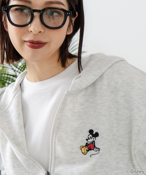Disney（ディズニー） パーカー 「Disney /ディズニー」裏毛フルジップ