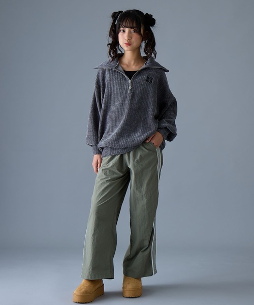 BISKEE トレーナー 衿付きハーフジッププルオーバー キッズ 子供服