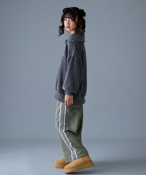 BISKEE トレーナー 衿付きハーフジッププルオーバー キッズ 子供服