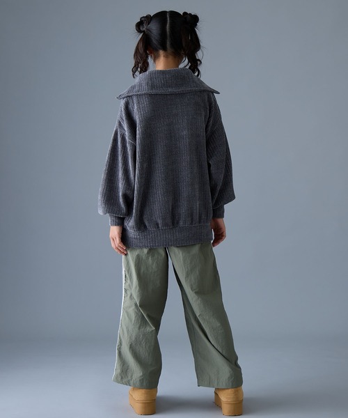 BISKEE トレーナー 衿付きハーフジッププルオーバー キッズ 子供服