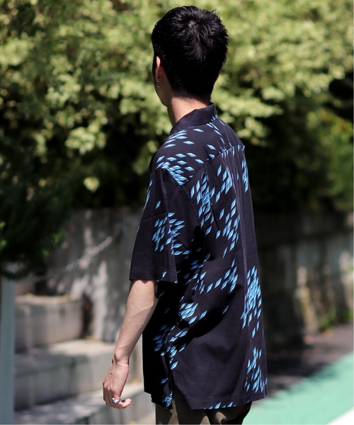 「reyn spooner」 7分袖シャツ L ブラック系その他2 メンズ_画像2