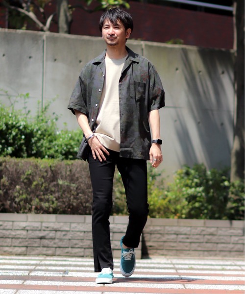 「reyn spooner」 7分袖シャツ L ブラック系その他2 メンズ_画像4