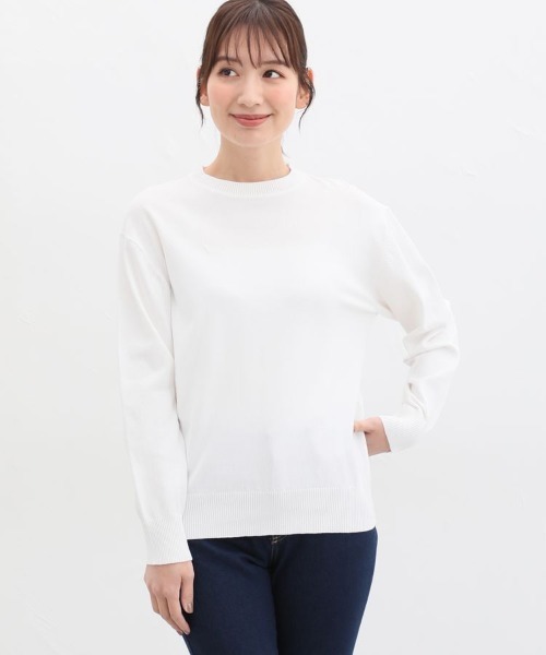 「Honeys」 「CINEMA CLUB」長袖ニット L ブルー レディース_画像3