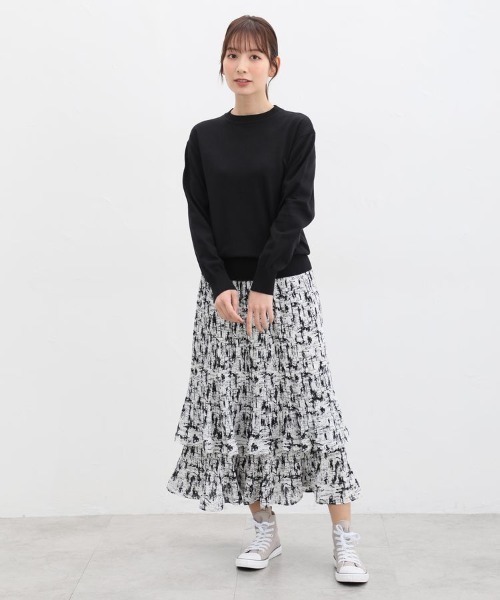 「Honeys」 「CINEMA CLUB」長袖ニット L ブルー レディース_画像4