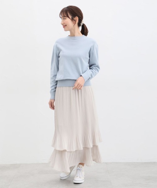 「Honeys」 「CINEMA CLUB」長袖ニット L ブルー レディース_画像6