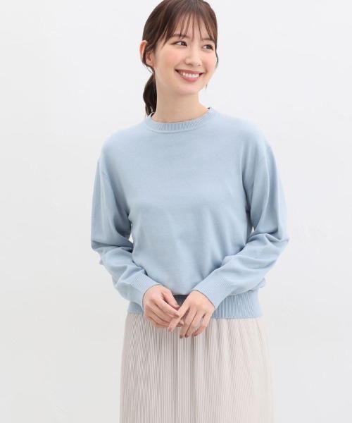 「Honeys」 「CINEMA CLUB」長袖ニット L ブルー レディース_画像7