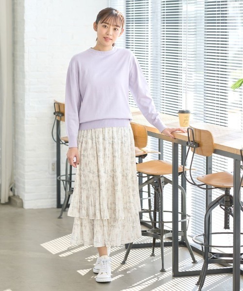 「Honeys」 「CINEMA CLUB」長袖ニット L ブルー レディース_画像8