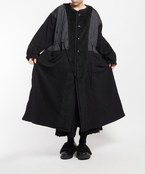 gomme（ゴム） コート アウター アーミーキルト ロングコート