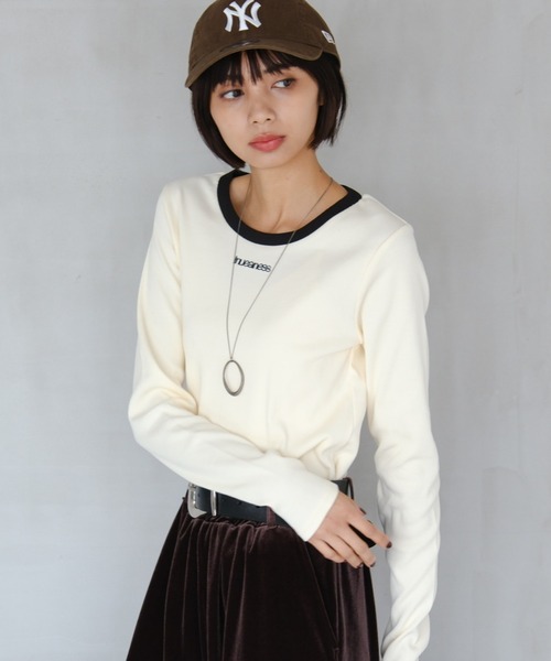 PAGEBOY（ページボーイ） tシャツ ロゴシシュウコンパクト(長袖