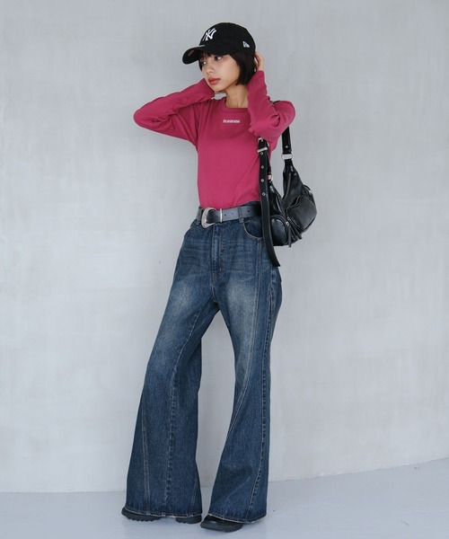 PAGEBOY（ページボーイ） tシャツ ロゴシシュウコンパクト(長袖