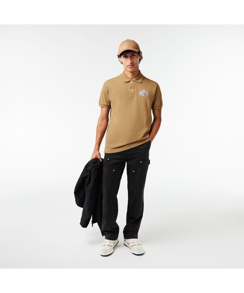 LACOSTE（ラコステ） 半袖ポロシャツ 4 ブラウン メンズ : ZOZOTOWN
