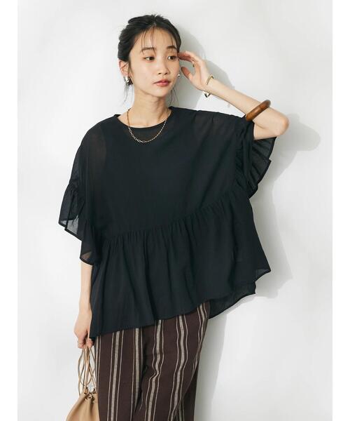「CRAFT STANDARD BOUTIQUE」 半袖ブラウス FREE ベージュ レディース_画像2