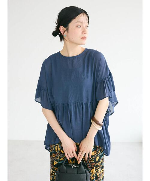 「CRAFT STANDARD BOUTIQUE」 半袖ブラウス FREE ベージュ レディース_画像6