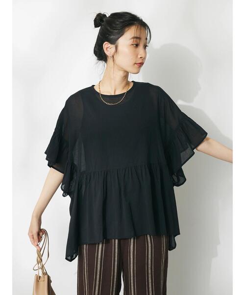 「CRAFT STANDARD BOUTIQUE」 半袖ブラウス FREE ベージュ レディース_画像7