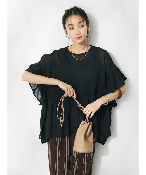 「CRAFT STANDARD BOUTIQUE」 半袖ブラウス FREE ベージュ レディース_画像8