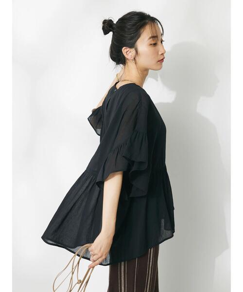 「CRAFT STANDARD BOUTIQUE」 半袖ブラウス FREE ベージュ レディース_画像9
