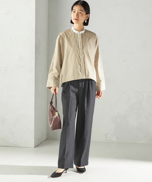 SHIPS（シップス） ブラウス シャツ 「手洗い可能」コットン