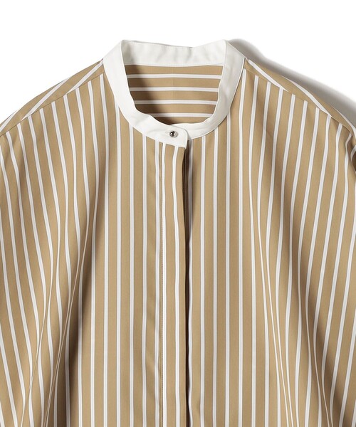 シャツ/ブラウス(長袖/七分) Gauze Stripe SH LADIES'(レディース)/七分袖-ワイシャツ/柄で選ぶ/ストライプ(並び順