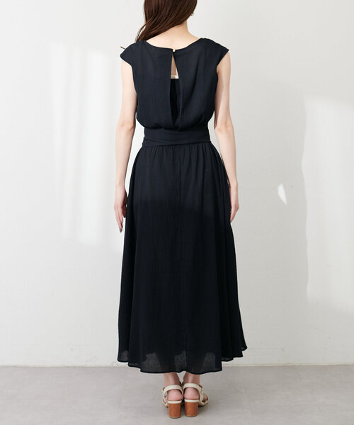 「natural couture」 ノースリーブワンピース FREE サックスブルー レディース_画像8