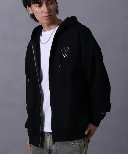 FB$ パーカー Sサイズ　familyBusiness FUBU フブ パーカー メンズ 長袖 スウェット フーディプルオーバー 裏