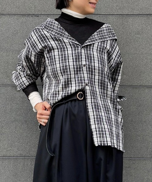 カレンテージ CURRENTAGE シャツ CURRENTAGE ブラウス シャツ 「CURRENTAGE/カレンテージ」Embroidery