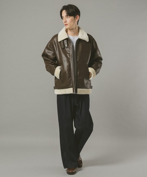 RAGEBLUE（レイジブルー） ブルゾン アウター SYNTHETIC LETHER B3