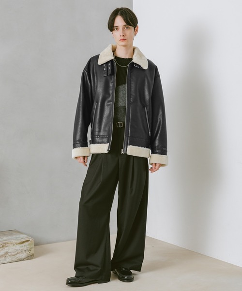 RAGEBLUE（レイジブルー） ブルゾン アウター SYNTHETIC LETHER B3