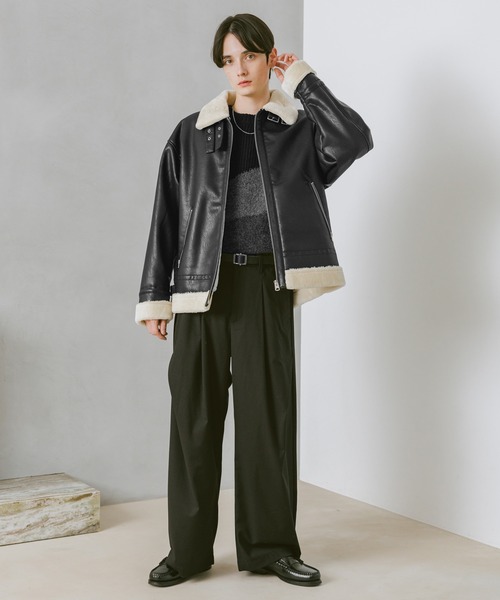 ジャケット・アウター brr RAGEBLUE（レイジブルー） ブルゾン アウター SYNTHETIC LETHER B3