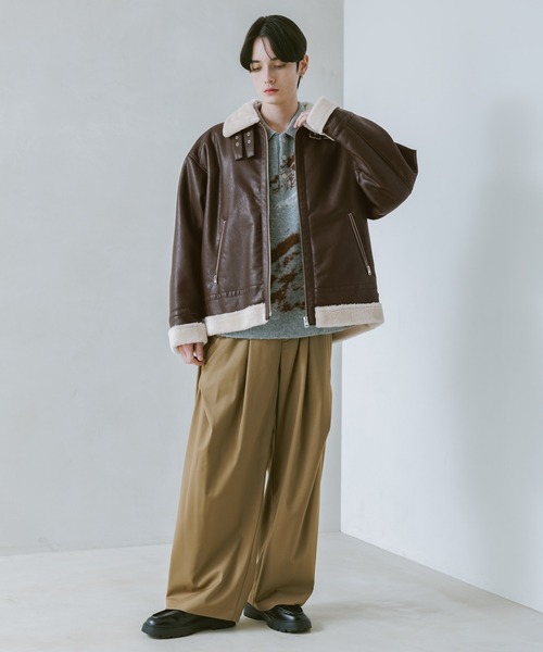 RAGEBLUE（レイジブルー） ブルゾン アウター SYNTHETIC LETHER B3