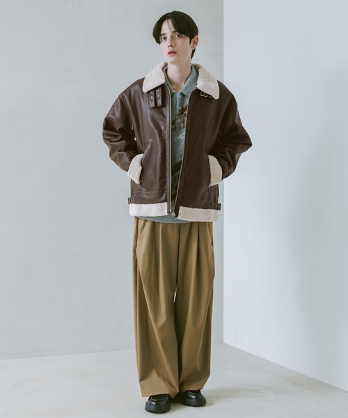 RAGEBLUE（レイジブルー） ブルゾン アウター SYNTHETIC LETAHER B3