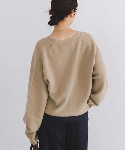 NOBLE（ノーブル） ニット セーター 「追加」カシミヤMIXスムースVプル