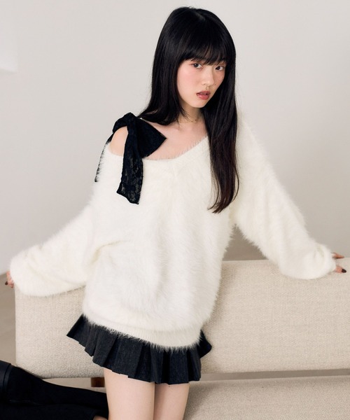 Heather（ヘザー） ニット セーター マルチWAYフェザーニット 620339