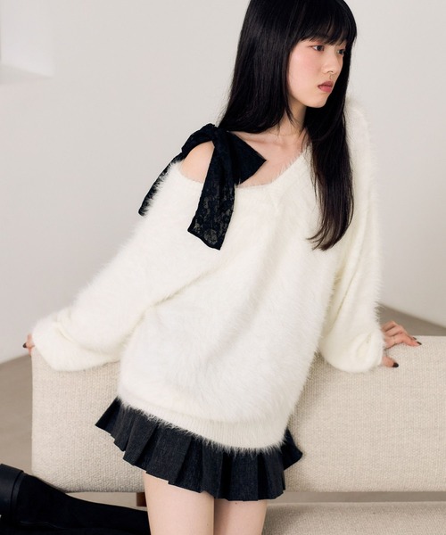 Heather（ヘザー） ニット セーター マルチWAYフェザーニット 620339