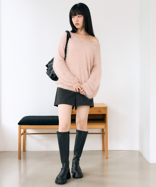 Heather（ヘザー） ニット セーター マルチWAYフェザーニット 620339