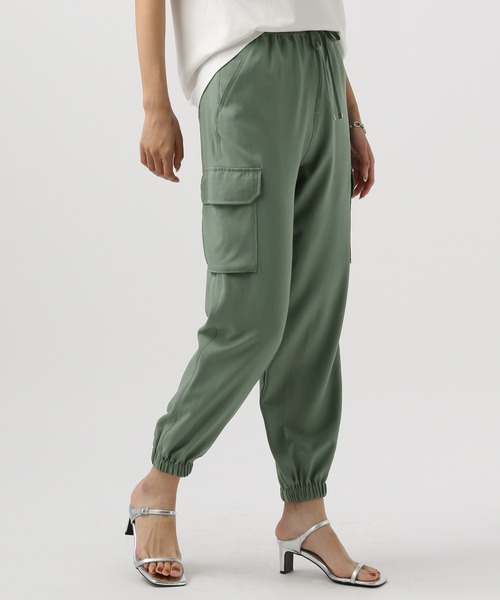 「BAYFLOW」 カーゴパンツ SMALL ネイビー レディース_画像7