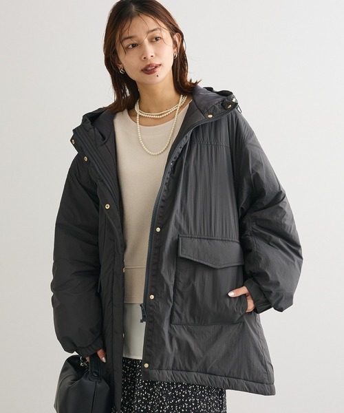 Green Parks（グリーンパークス） コート アウター フーディ中綿コート